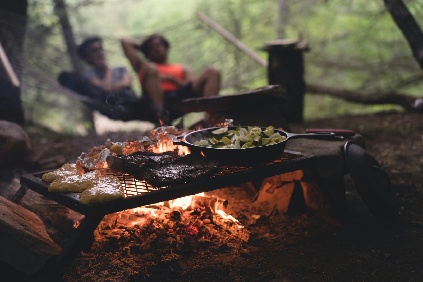 Camping scene in the Ontario backcountry